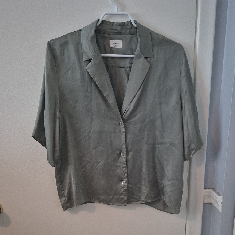 Wilfred Sage Green Button Down Shirt
